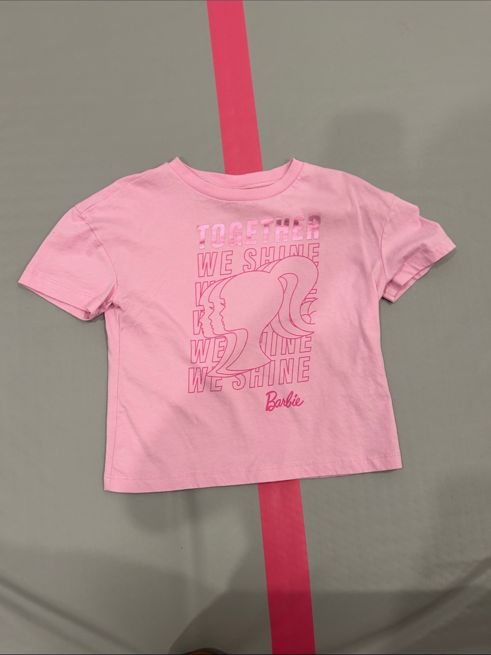 Barbie Pink Graphic 'We Shine' Short Sleeve Tee